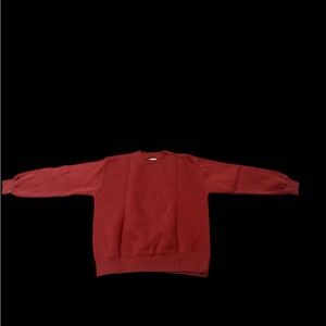 Kids Crewneck Sweater in Rich Red